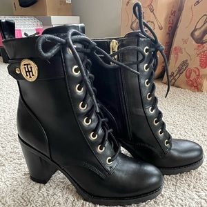 Tommy Hilfiger heeled booties. Brand new w/ tags. Size 5.5.